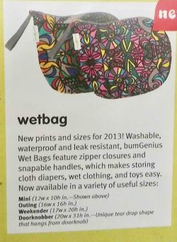 Wet Bags in Catalog