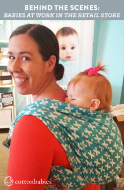 Behind the scenes: What it's really like to take a baby to work in a retail store