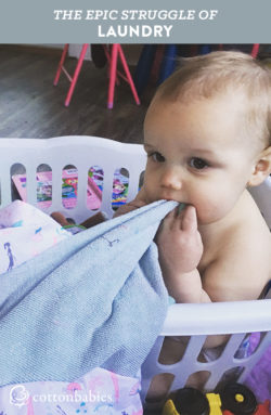 Don't lose the laundry battle! Tips for keeping up with cloth diaper laundry and more.