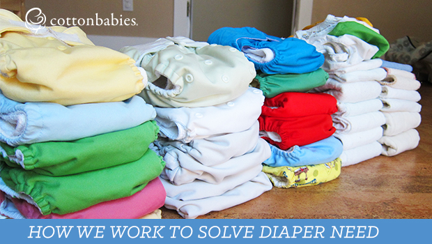 Share the Love, our cloth diaper bank, works to solve diaper need.