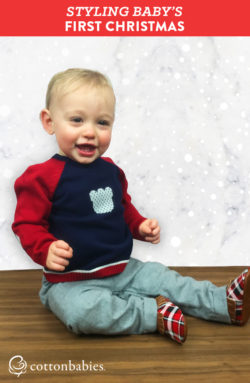 Make baby's first Christmas as stylish as it is memorable. Shop our holiday styles now. #cottonbabies